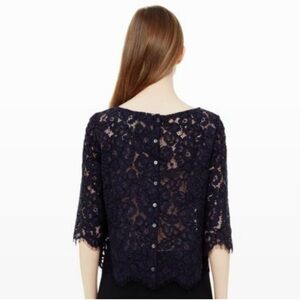 Club Monaco Floral Lace Top